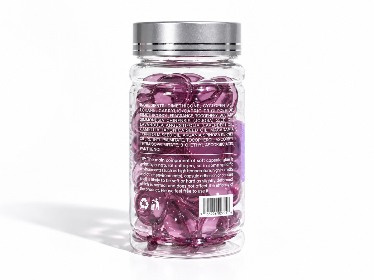 Spring Letter Lavender Hair Care Capsules – 40 Count