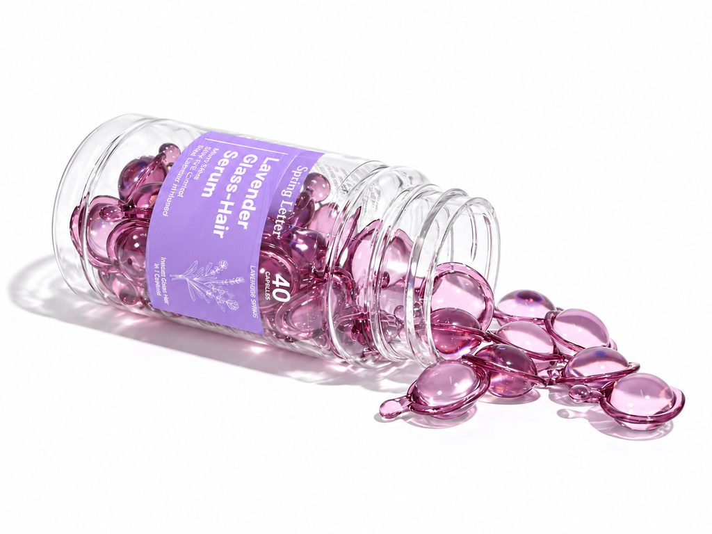 Spring Letter Lavender Hair Care Capsules – 40 Count