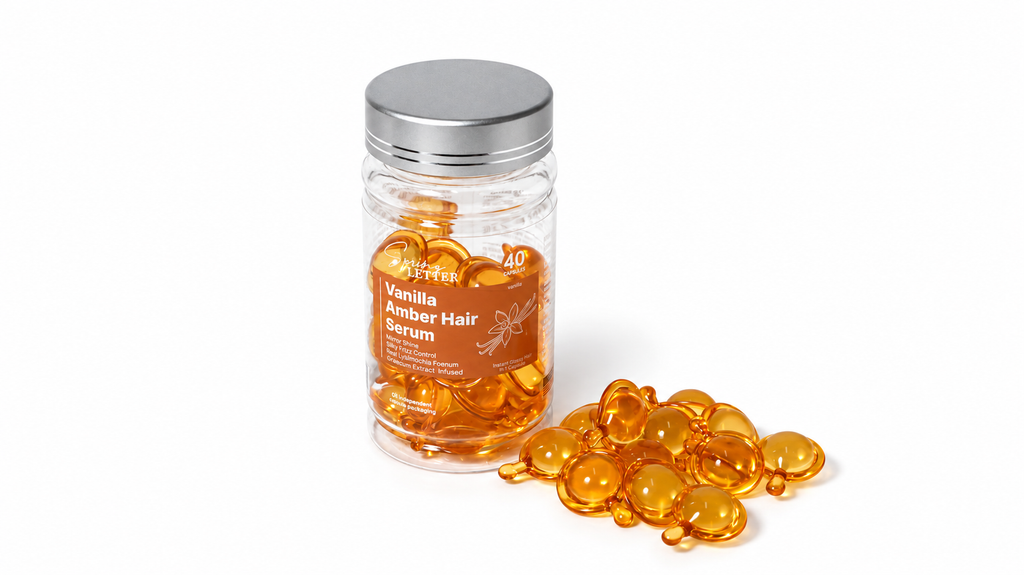 Spring Letter Vanilla Amber Hair Serum Capsules – 40 Count