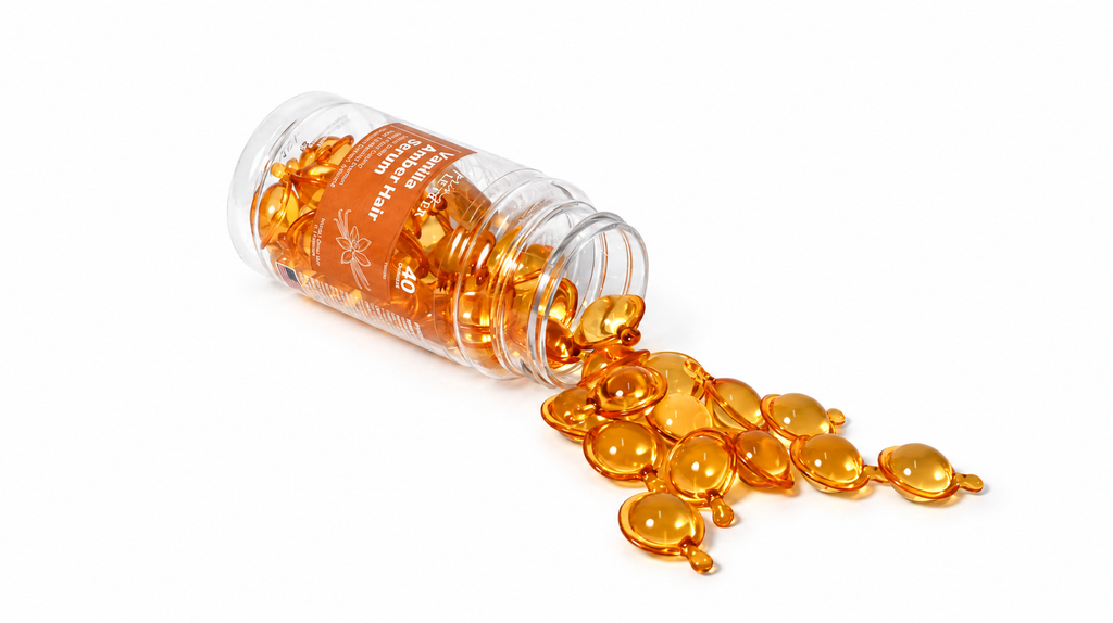 Spring Letter Vanilla Amber Hair Serum Capsules – 40 Count