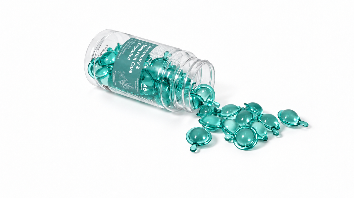 Spring Letter Rosemary & Mint Hair Care Capsules – 40 Count