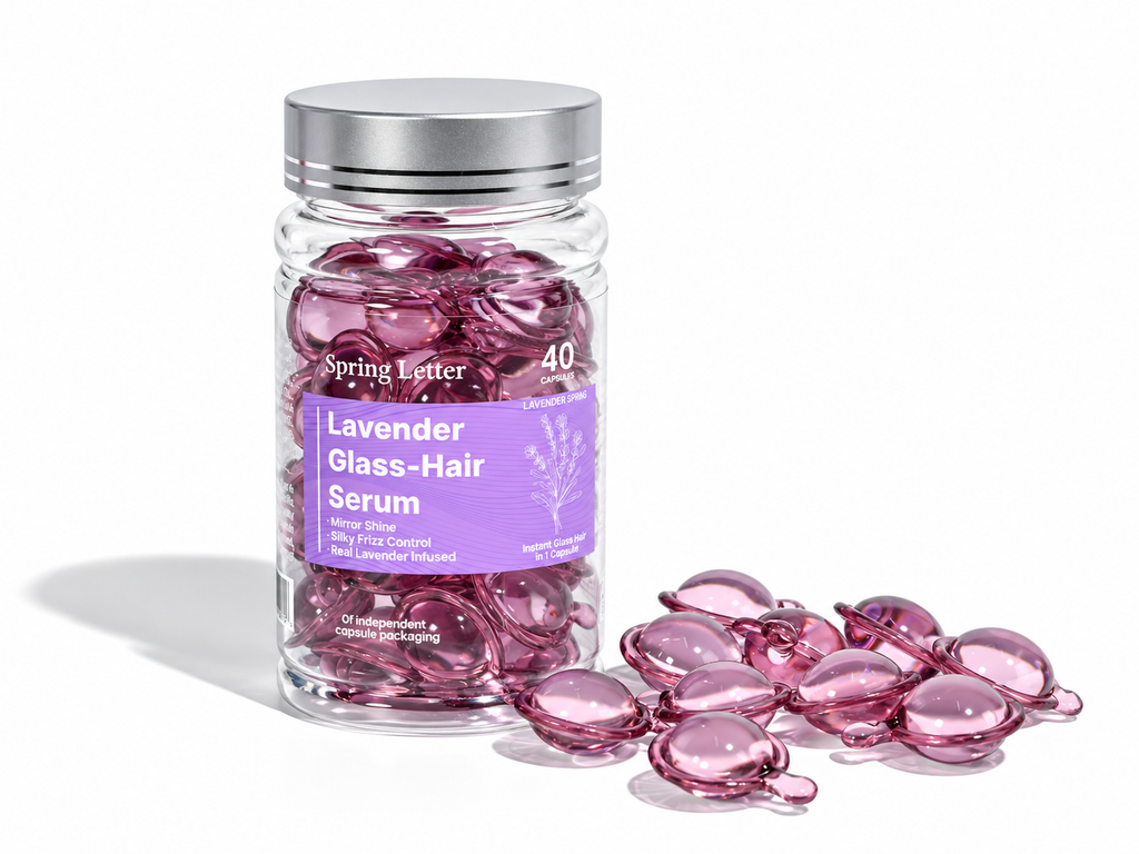 Spring Letter Lavender Hair Care Capsules – 40 Count